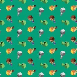 Mojang Minecraft Day Mobs Cotton Fabric -Michaels Fabric Sale D219537S 1 1