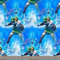 Nintendo Zelda Skyward Sword Cotton Fabric -Michaels Fabric Sale D219540S 2