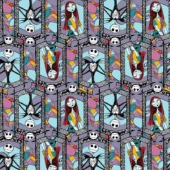 Disney® The Nightmare Before Christmas Sally & Jack Multicolor Stained Glass Cotton Fabric 5 Disney® The Nightmare Before Christmas Sally & Jack Multicolor Stained Glass Cotton Fabric -Michaels Fabric Sale D219543S 1 1