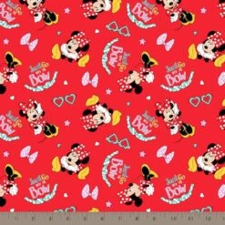 Disney® Minnie Mouse Red Go With The Bow Knit Fabric 7 Disney® Minnie Mouse Red Go With The Bow Knit Fabric -Michaels Fabric Sale D219547S 2