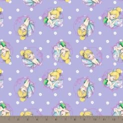 Disney® Tink Fashion Lavender Tinkerbell Toss Cotton Fabric -Michaels Fabric Sale D219554S 2