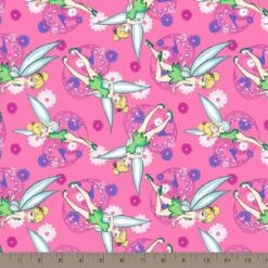 Disney® Tink Fashion Pink Tinkerbell Allover Cotton Fabric -Michaels Fabric Sale D219555S 2
