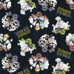 Disney® Villains Black Schooled In Cruel Cotton Fabric -Michaels Fabric Sale D219556S 1 1