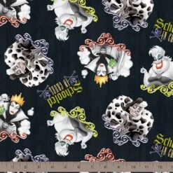 Disney® Villains Black Schooled In Cruel Cotton Fabric -Michaels Fabric Sale D219556S 2