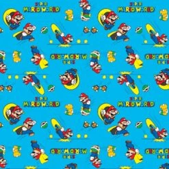 Nintendo® Mario Blue Retro Super Mario World Cotton Fabric -Michaels Fabric Sale D219561S 1 1