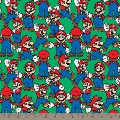 Nintendo® Super Mario Green Packed Mario Cotton Fabric -Michaels Fabric Sale D219562S 2