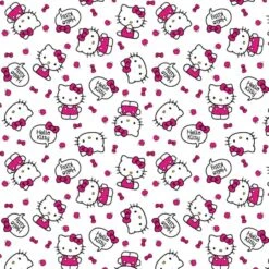 Sanrio® Hello Kitty White Hello Kitty Toss Cotton Fabric