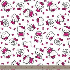 Sanrio® Hello Kitty White Hello Kitty Toss Cotton Fabric -Michaels Fabric Sale D219565S 2