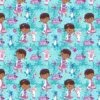 Disney® Doc McStuffins Light Teal We Care Cotton Fabric 2 Disney® Doc McStuffins Light Teal We Care Cotton Fabric -Michaels Fabric Sale D219571S 1