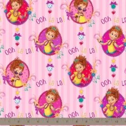 Disney® Fancy Nancy Hot Pink Fancy Nancy Framed Cotton Fabric -Michaels Fabric Sale D219574S 2