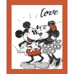 Disney® Vintage Mickey & Minnie Love Cotton Panel Fabric 5 Disney® Vintage Mickey & Minnie Love Cotton Panel Fabric -Michaels Fabric Sale D219576S 1 1