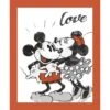 Disney® Vintage Mickey & Minnie Love Cotton Panel Fabric -Michaels Fabric Sale D219576S 1