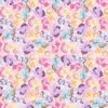 Hasbro My Little Pony Multicolored Packed Pony Friends Cotton Fabric -Michaels Fabric Sale D219579S 1
