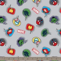 Marvel Kawaii Multicolored Speech Bubbles Cotton Fabric -Michaels Fabric Sale D219580S 2