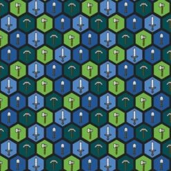 Mojang Multicolored Minecraft Tools Cotton Fabric -Michaels Fabric Sale D219582S 1 1