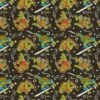 Nickelodeon TMNT Green & Black Turtle Action Cotton Fabric 2 Nickelodeon TMNT Green & Black Turtle Action Cotton Fabric -Michaels Fabric Sale D219584S 1