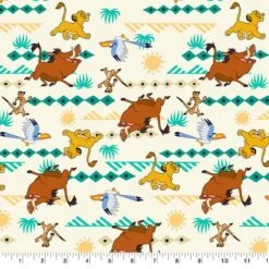 Disney® Lion King Simba Geometric Print Cotton Fabric 7 Disney® Lion King Simba Geometric Print Cotton Fabric -Michaels Fabric Sale D228998S 2