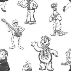 Disney® Muppets Sketchy Muppet Friends Fabric -Michaels Fabric Sale D229002S 1 1