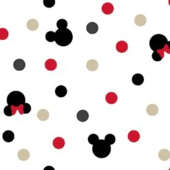 Disney® Mickey & Minnie Head Toss Cotton Knit Fabric 5 Disney® Mickey & Minnie Head Toss Cotton Knit Fabric -Michaels Fabric Sale D229031S 1 1