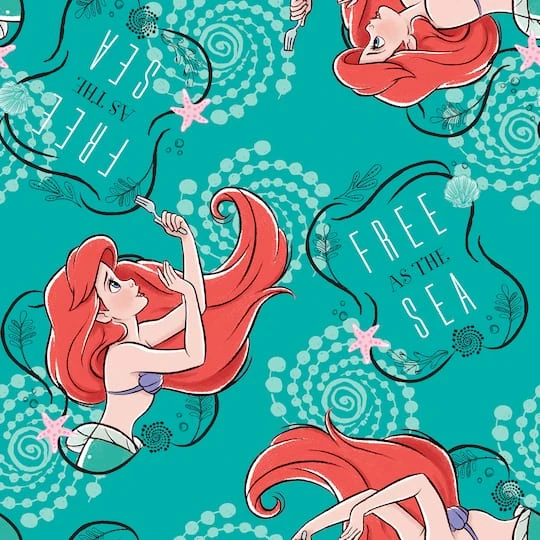 Disney® Princess Ariel Toss Fleece 3 Disney® Princess Ariel Toss Fleece