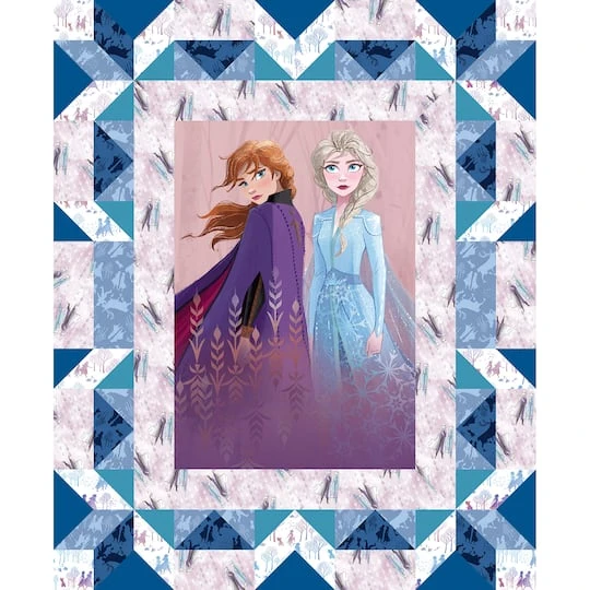 Disney® Frozen 2 Faux Quilt Panel Cotton Fabric 4 Disney® Frozen 2 Faux Quilt Panel Cotton Fabric - Image 2