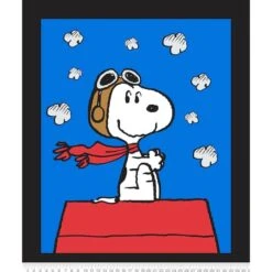 Peanuts Blue Snoopy Red Baron Panel Cotton Fabric -Michaels Fabric Sale D233749S 2