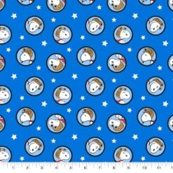 Peanuts Blue Snoopy Red Baron Badges Cotton Fabric 7 Peanuts Blue Snoopy Red Baron Badges Cotton Fabric -Michaels Fabric Sale D233751S 2