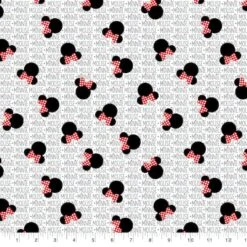 Springs Creative Disney® Minnie Mouse Heads On White Cotton Fabric