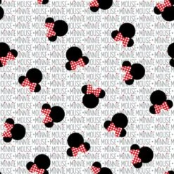 Springs Creative Disney® Minnie Mouse Heads On White Cotton Fabric 9 Springs Creative Disney® Minnie Mouse Heads On White Cotton Fabric -Michaels Fabric Sale D374910S 3