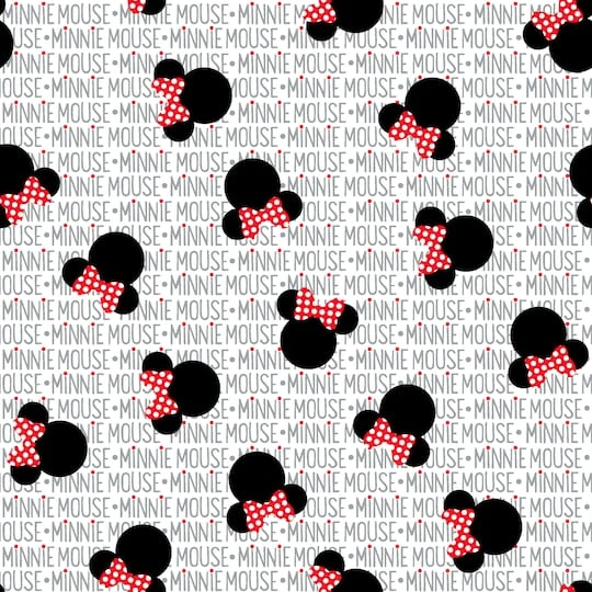 Springs Creative Disney® Minnie Mouse Heads On White Cotton Fabric 6 Springs Creative Disney® Minnie Mouse Heads On White Cotton Fabric - Image 4