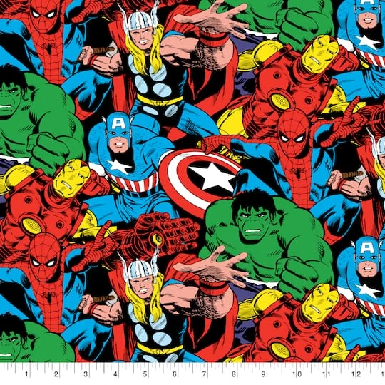 Springs Creative Marvel® Multi Characters Cotton Fabric 4 Springs Creative Marvel® Multi Characters Cotton Fabric - Image 2