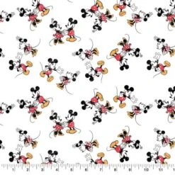 Springs Creative Disney® Vintage Mickey & Minnie Cotton Fabric 7 Springs Creative Disney® Vintage Mickey & Minnie Cotton Fabric -Michaels Fabric Sale D374931S 1 1