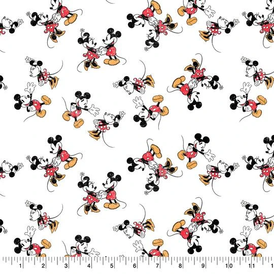 Springs Creative Disney® Vintage Mickey & Minnie Cotton Fabric 4 Springs Creative Disney® Vintage Mickey & Minnie Cotton Fabric - Image 2