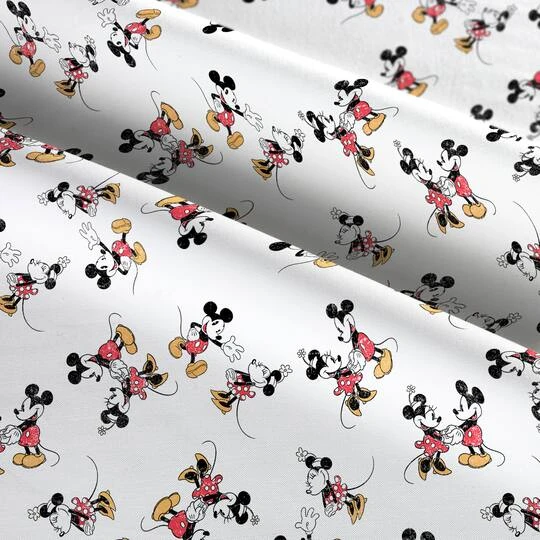 Springs Creative Disney® Vintage Mickey & Minnie Cotton Fabric 5 Springs Creative Disney® Vintage Mickey & Minnie Cotton Fabric - Image 3