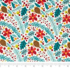 SINGER Christmas Floral Aqua 5 Piece Fat Quarter Bundle 14 SINGER Christmas Floral Aqua 5 Piece Fat Quarter Bundle -Michaels Fabric Sale D508186S 3