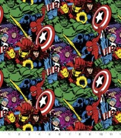 Marvel Retro Heroes Packed Cotton Fabric 8 Marvel Retro Heroes Packed Cotton Fabric -Michaels Fabric Sale D510987S 1