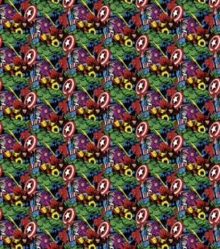 Marvel Retro Heroes Packed Cotton Fabric 7 Marvel Retro Heroes Packed Cotton Fabric -Michaels Fabric Sale D510987S 2 1