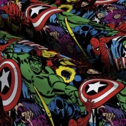 Marvel Retro Heroes Packed Cotton Fabric 9 Marvel Retro Heroes Packed Cotton Fabric -Michaels Fabric Sale D510987S 3
