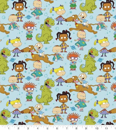 Nickelodeon Rugrats Cotton Fabric 4 Nickelodeon Rugrats Cotton Fabric - Image 2