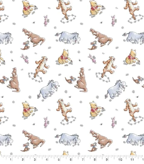 Disney Pooh & Friends Cotton Fabric 3 Disney Pooh & Friends Cotton Fabric