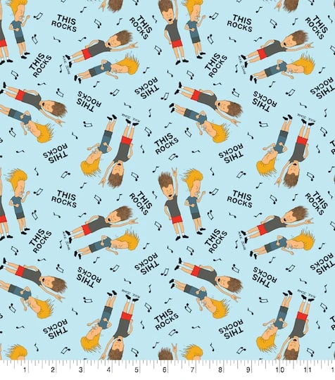 Nickelodeon Beavis & Butthead Cotton Fabric 4 Nickelodeon Beavis & Butthead Cotton Fabric - Image 2