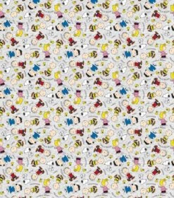 Peanuts Gang With Names Fabric -Michaels Fabric Sale D511002S 2