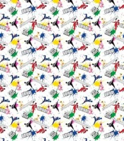 Hasbro Power Rangers Paint Splatter Cotton Fabric 8 Hasbro Power Rangers Paint Splatter Cotton Fabric -Michaels Fabric Sale D511004S 2