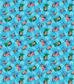 Disney® Lilo & Stitch Flowers Cotton Fabric 8 Disney® Lilo & Stitch Flowers Cotton Fabric -Michaels Fabric Sale D511009S 2