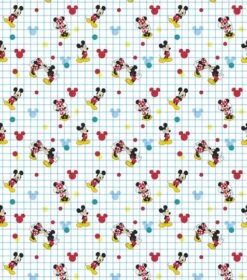 Disney® Mickey Minnie Grid Cotton Fabric 8 Disney® Mickey Minnie Grid Cotton Fabric -Michaels Fabric Sale D511011S 2