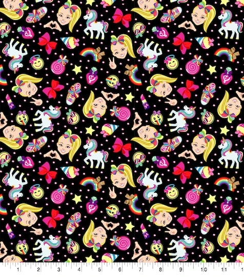 Nickelodeon JoJo Siwa Emoji Cotton Fabric 3 Nickelodeon JoJo Siwa Emoji Cotton Fabric