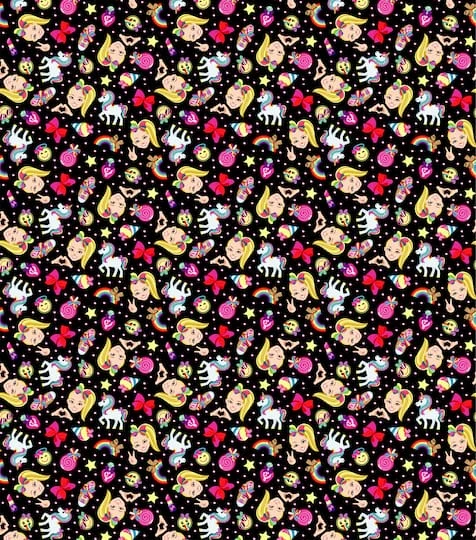 Nickelodeon JoJo Siwa Emoji Cotton Fabric 5 Nickelodeon JoJo Siwa Emoji Cotton Fabric - Image 3
