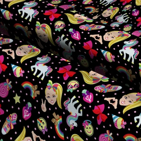 Nickelodeon JoJo Siwa Emoji Cotton Fabric 6 Nickelodeon JoJo Siwa Emoji Cotton Fabric - Image 4