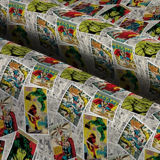 Marvel Retro Comic Super Hero Cotton Fabric 6 Marvel Retro Comic Super Hero Cotton Fabric - Image 4