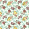 Nintendo Animal Crossing New Horizons Tom & Isabelle Nook Cotton Fabric -Michaels Fabric Sale D511017S 1